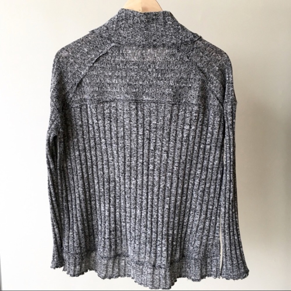 Free People Clarissa Mock Neck Ribbed Sweater - Picture 4 of 8